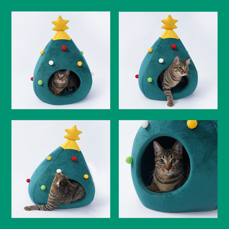 Kerstboom dierennestje (Leuk cadeau voor kerst!)