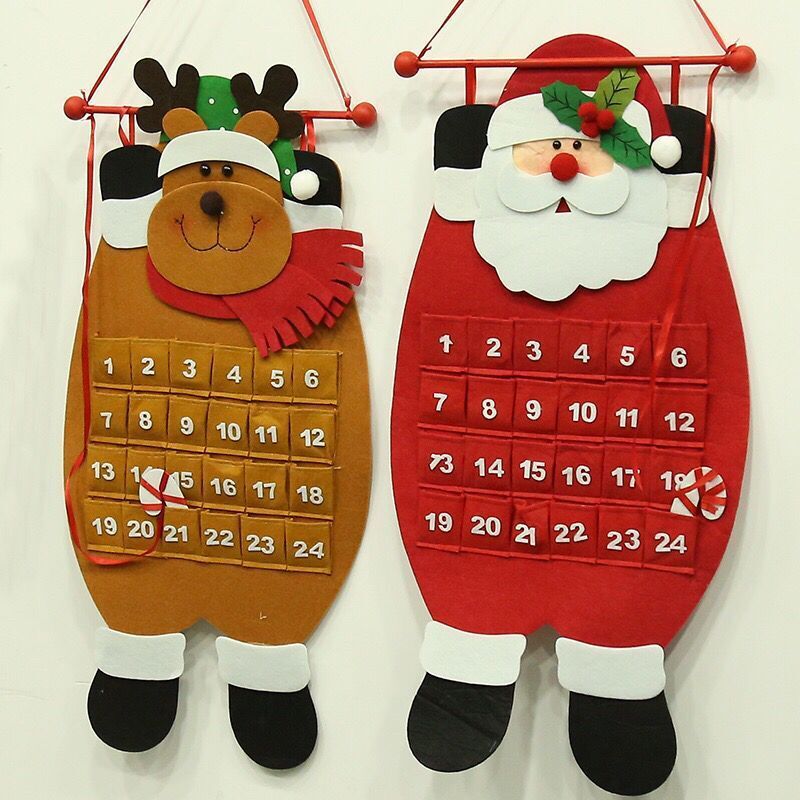 Kerstdecoratie Kalender in 3 personages